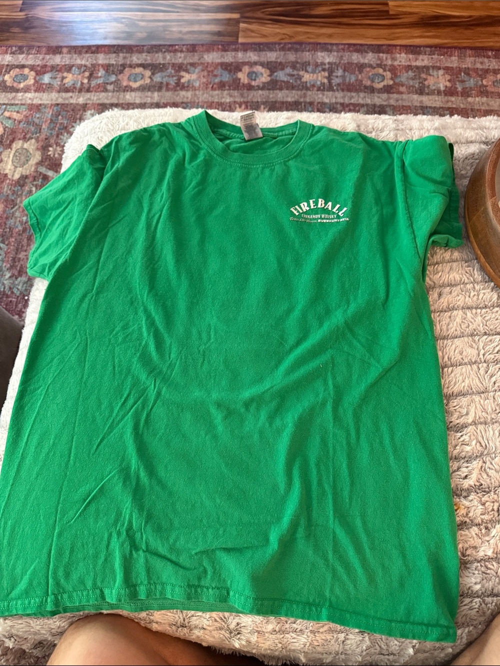 Gildan Bright Green Fireball Logo Short Sleeve Tee